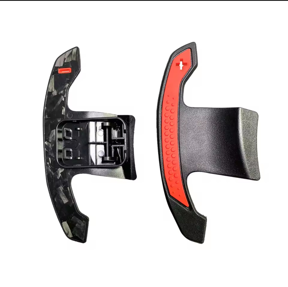 BMW F & G Series G8x M Style Carbon Paddle Shifters Red Forged Carbon