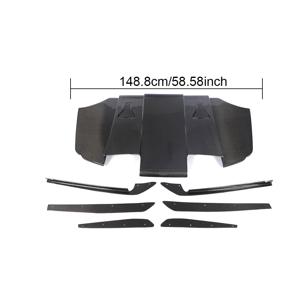 BMW 3 Series E92 E93 M3 Carbon Fibre Rear Diffuser& Fins