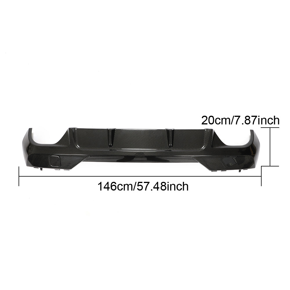 BMW 4 Series G22 G23 M Sport Dry Carbon Fibre Rear Diffuser