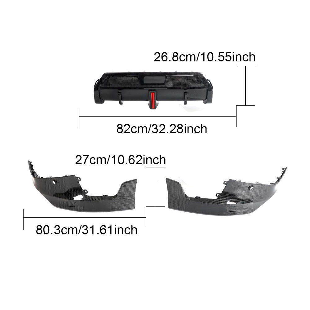 BMW 2 Series G42 M Sport Carbon Fibre Rear Diffuser