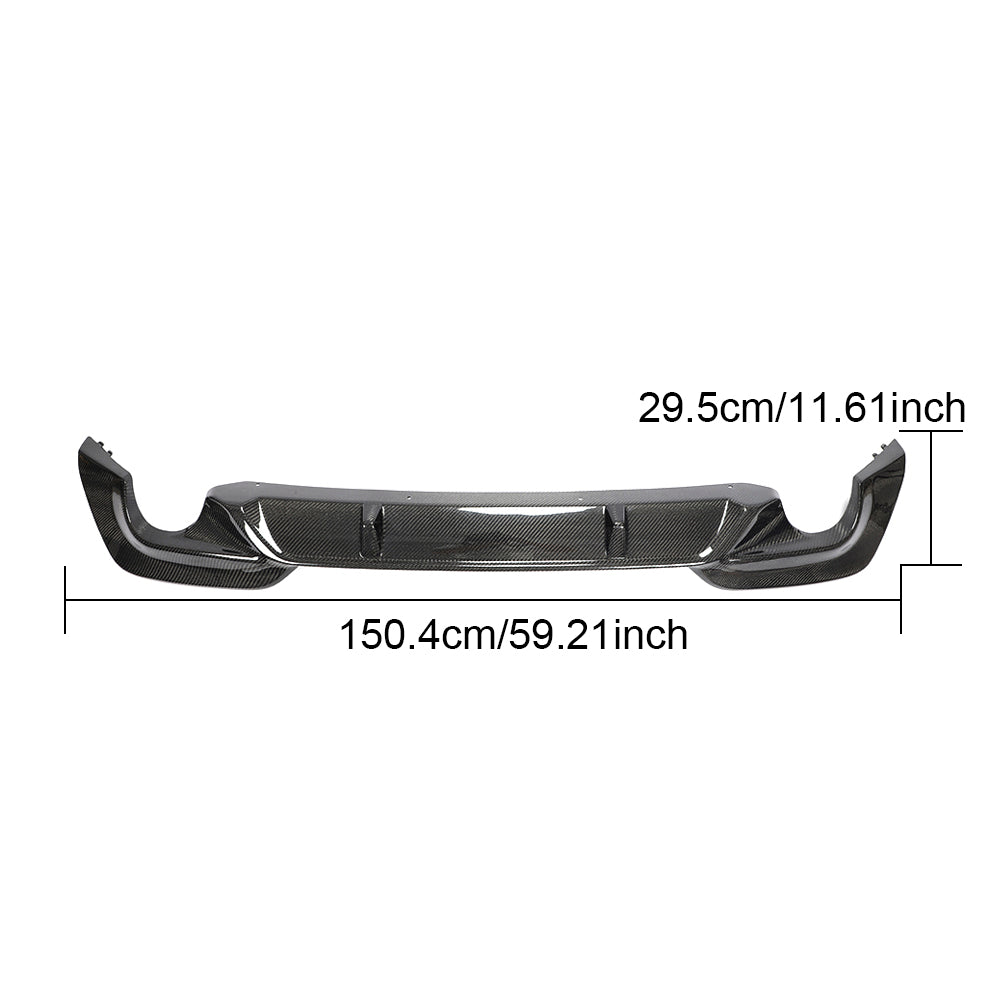 BMW 3 Series G20 G28 M Sport Carbon Fibre Rear Diffuser