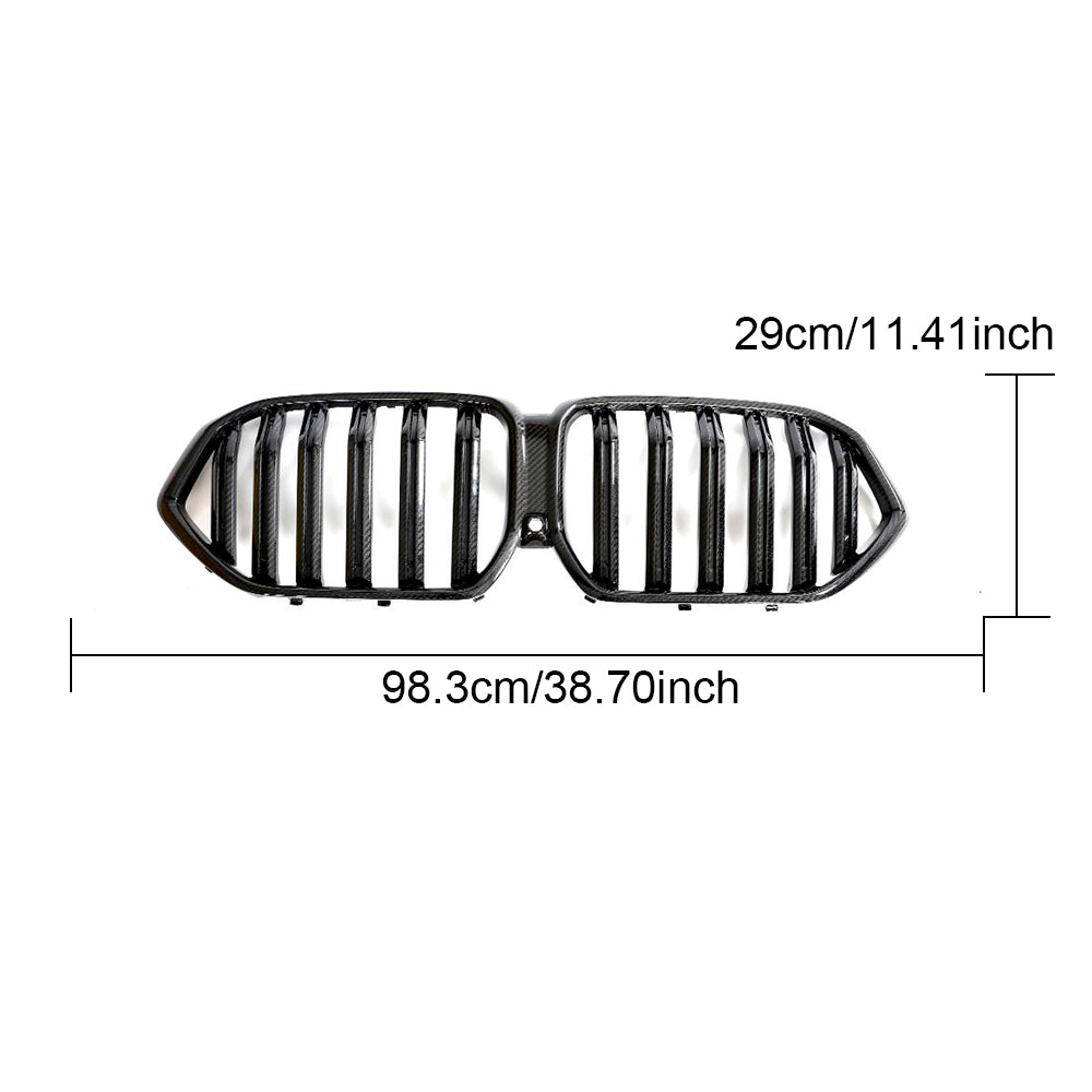 BMW X6/X6 M G06/F96 Dry Carbon Fibre Grill