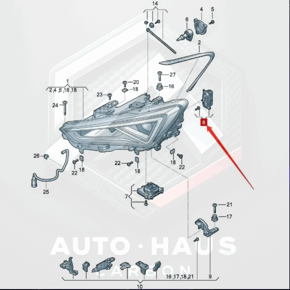 SEAT Leon Formentor Cupra Purple DRL Modules 2019-22