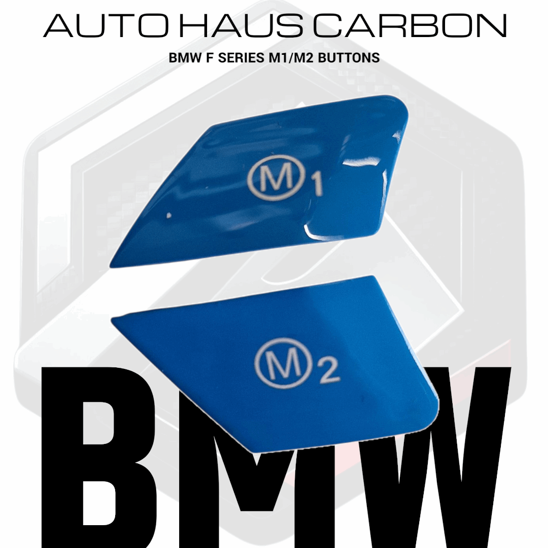 BMW F Series M1 M2 Buttons Red, Blue or Yellow Blue