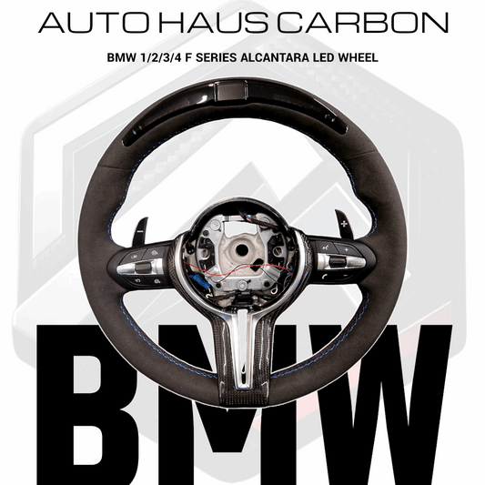 BMW 1/2/3/4 F Series Alcantara LED Steering Wheel *CLEARANCE*