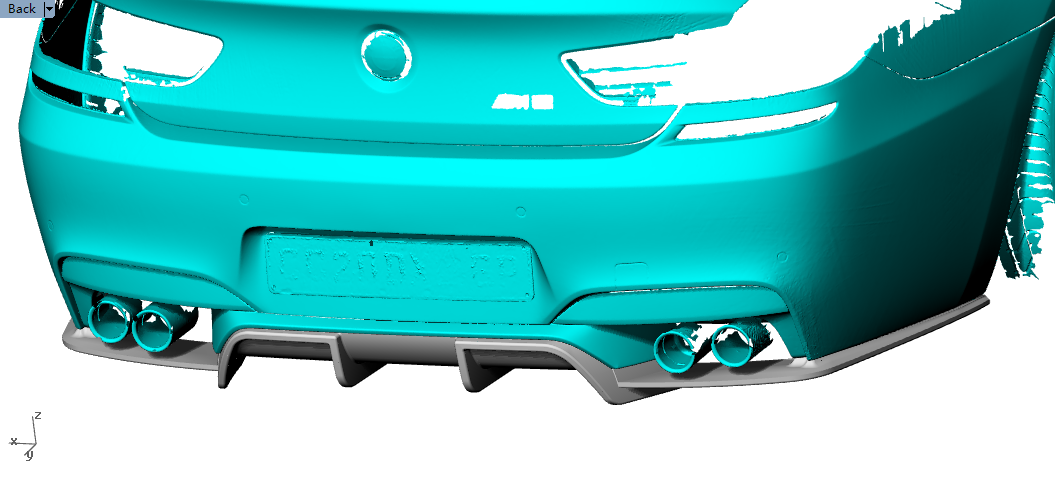 BMW 6Series F06 F12 F13 M6 Carbon Fibre Rear Diffuser