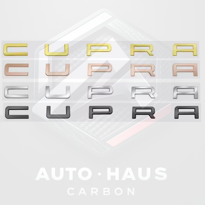 SEAT Cupra Rear Badges - Black Gold Silver Copper/Bronze