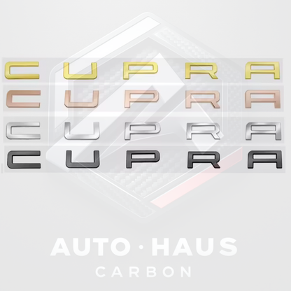 SEAT Cupra Rear Badges - Black Gold Silver Copper/Bronze