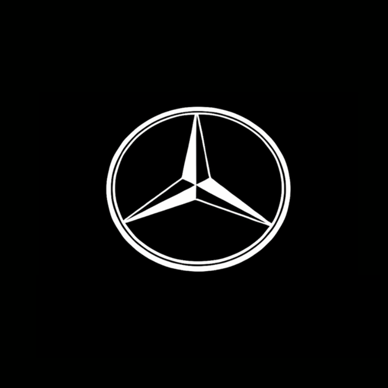 Mercedes Benz HD LED Door Projectors A B C E M G AMG W166 W176 W205 W212 MB Tripoint