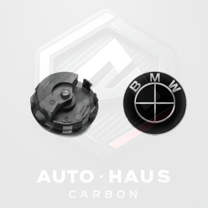 BMW Floating Centre Caps 56mm or 68mm All Black