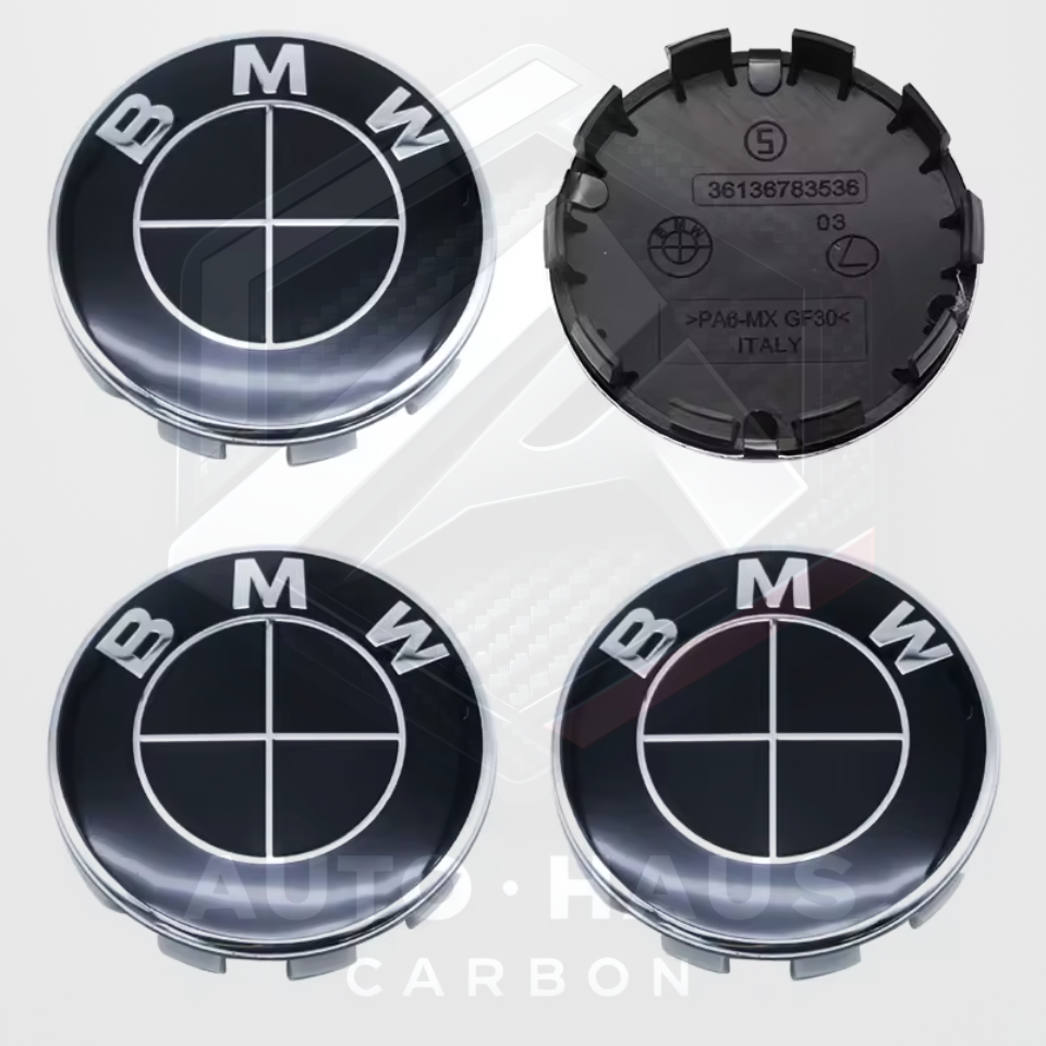 BMW E/F/G Series Centre Caps 56 or 68mm 50th Anniversary etc