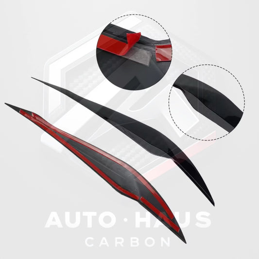 BMW F30/31 Gloss Black Headlight Eyebrows