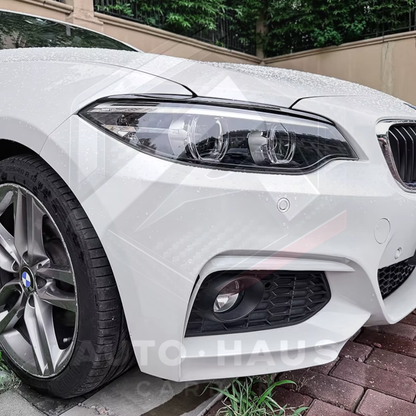 BMW F22 F23 Gloss Black Eyebrows Headlight Trim