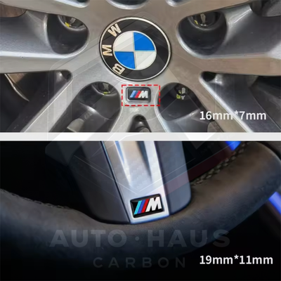 BMW ///M Alloy Wheel & Interior Decoration Badges 16/17/19mm