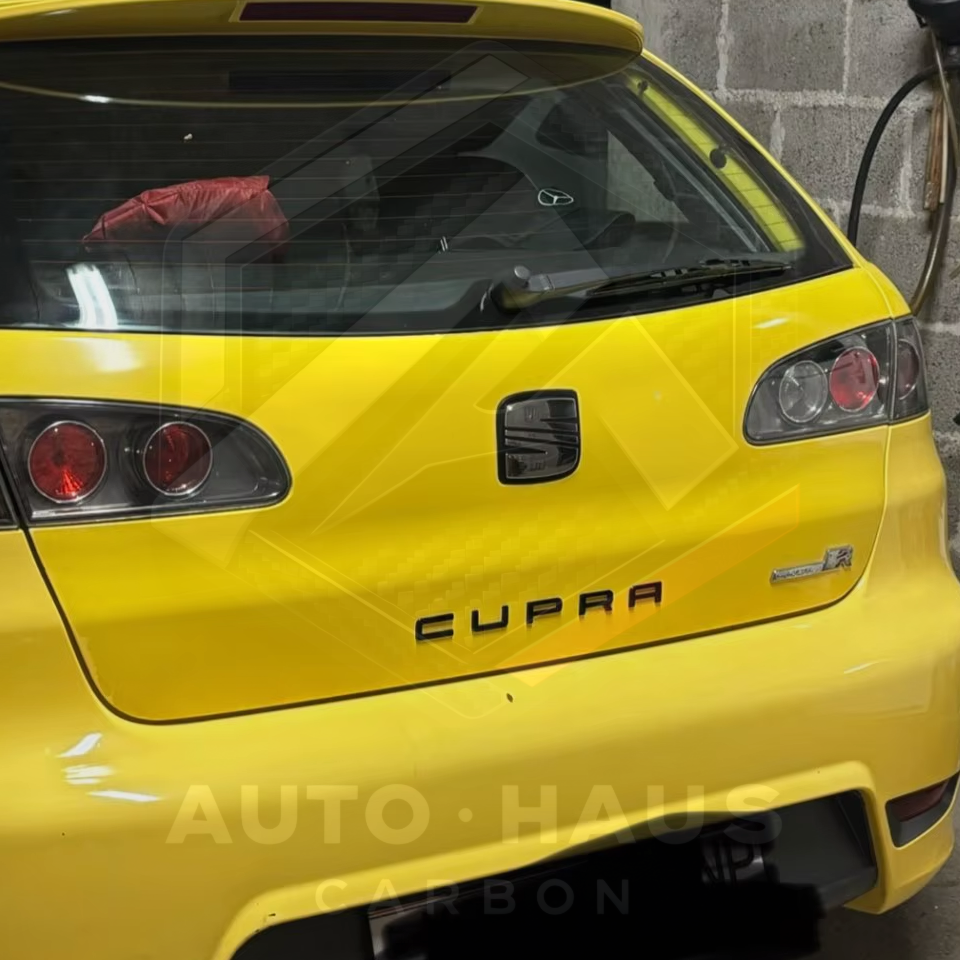 SEAT Cupra Rear Badges - Black Gold Silver Copper/Bronze