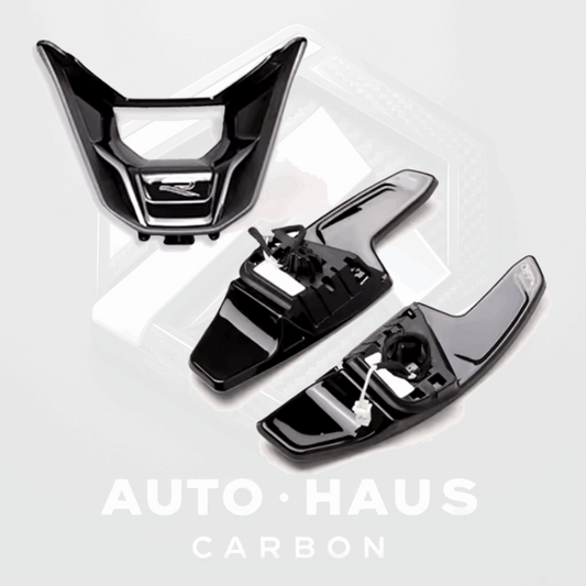 Volkswagen Golf MK8 Paddle Shifters & Steering Wheel Insert Set