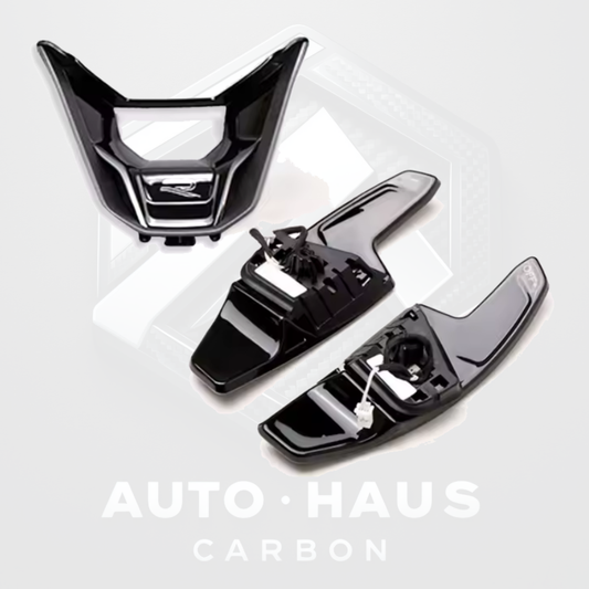 Volkswagen Golf MK8 Paddle Shifters & Steering Wheel Insert Set