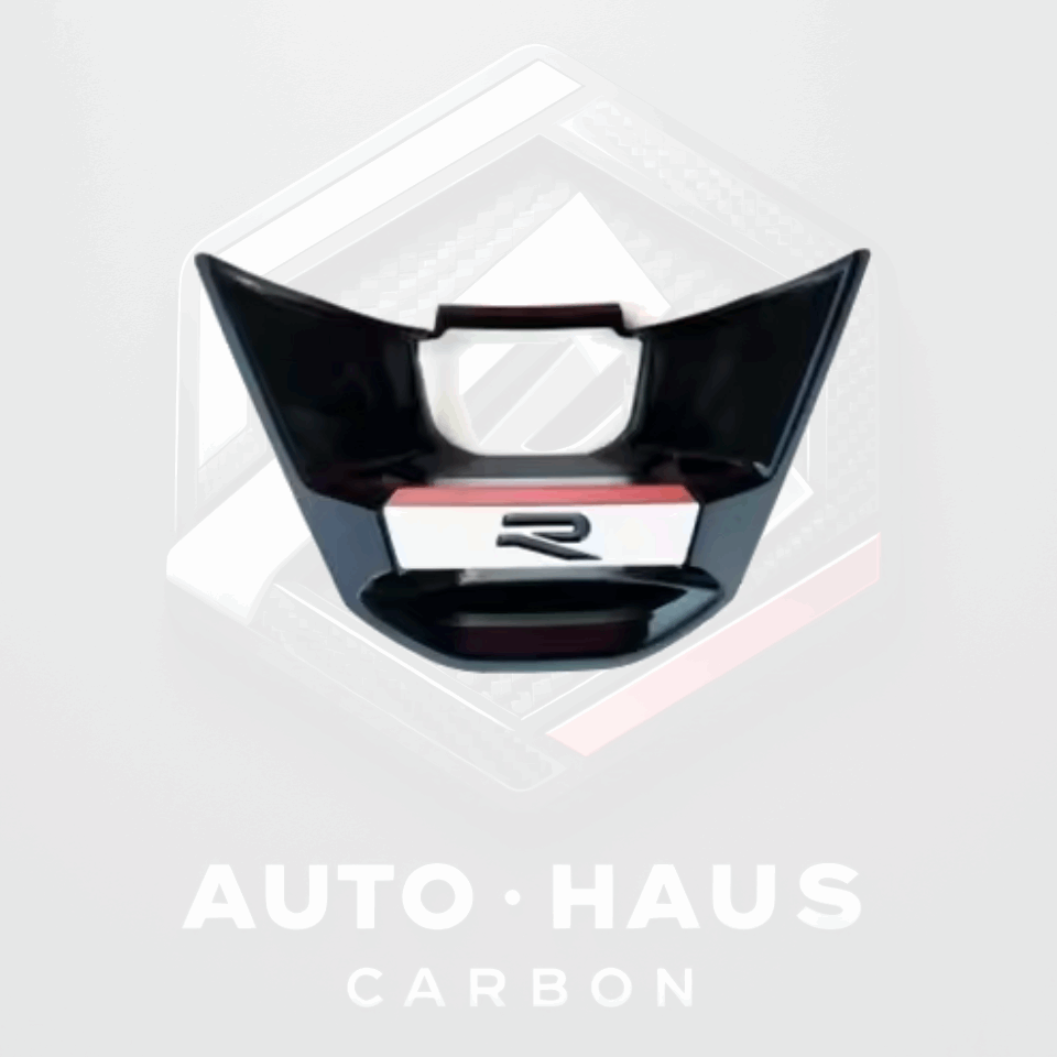 Volkswagen Golf MK8 Steering Wheel Trim Insert - New R Emblem Black