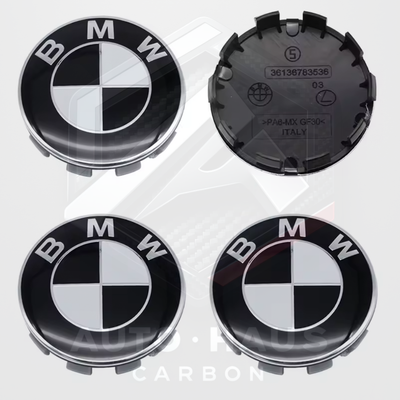 BMW E/F/G Series Centre Caps 56 or 68mm 50th Anniversary etc