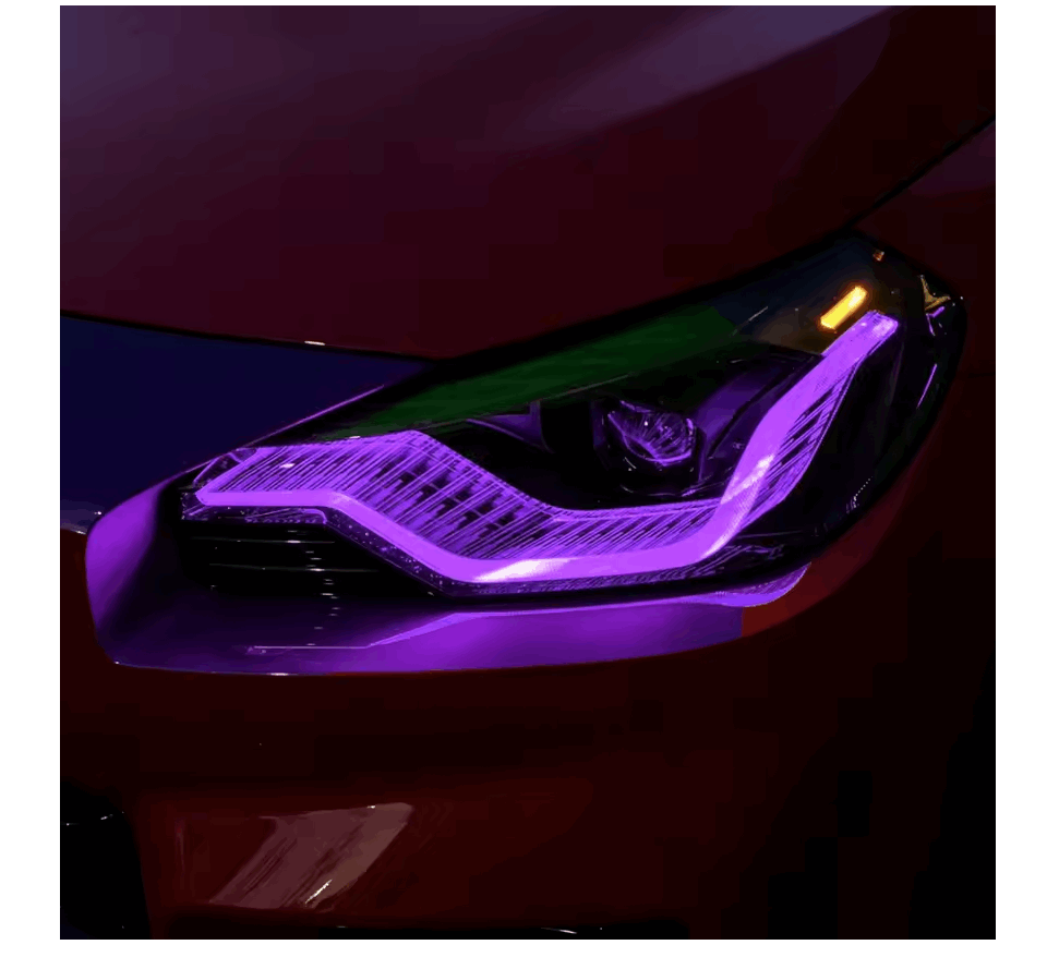 BMW 2 Series G42 G87 M240i M2 Purple DRL Boards 2022-25