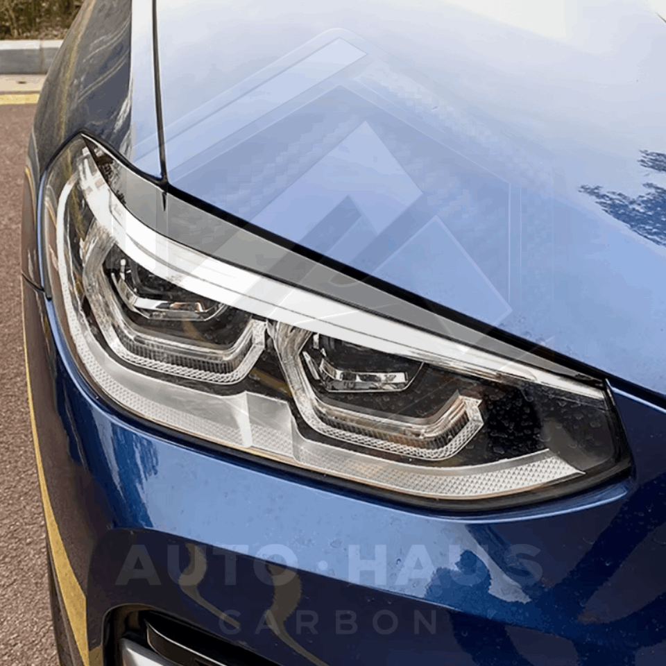 BMW X3 X3M X4 X4M G01 G02 Gloss Black Eyebrows 2018-2023