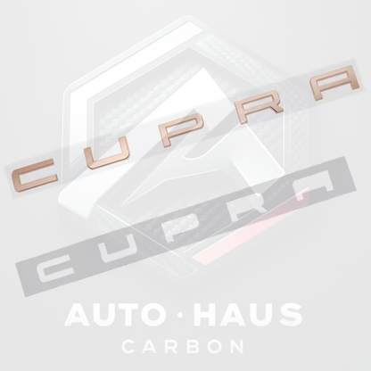 SEAT Cupra Rear Badges - Black Gold Silver Copper/Bronze