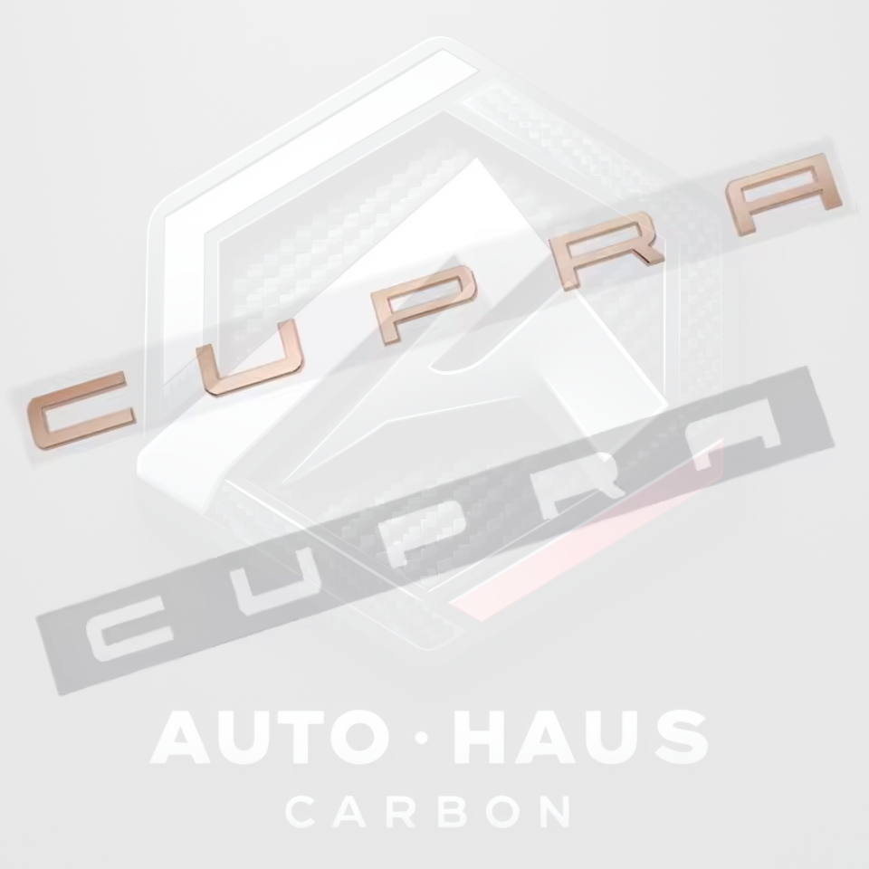 SEAT Cupra Rear Badges - Black Gold Silver Copper/Bronze Copper Bronze