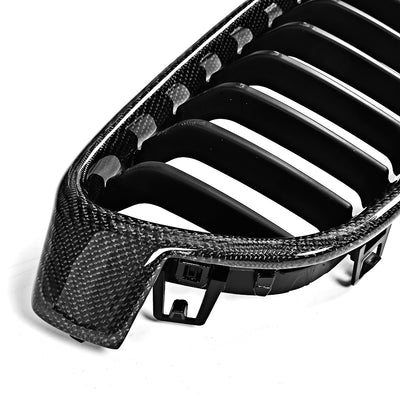 BMW 3 Series F30 F35 Carbon Fibre+Abs Plastic Grill