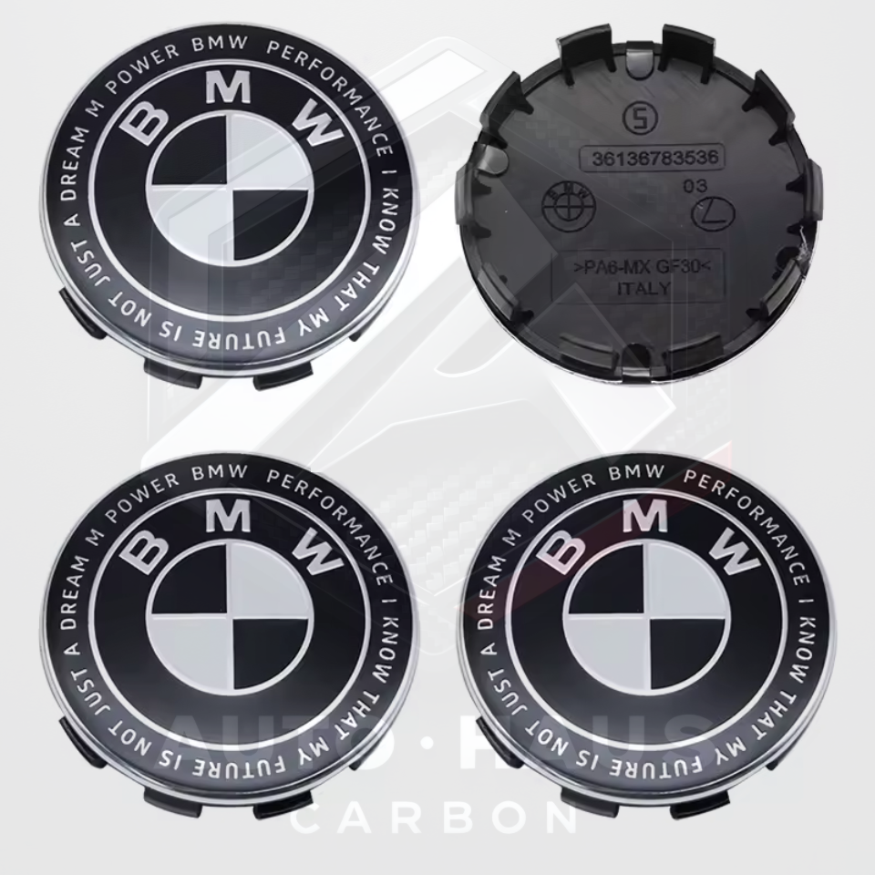 BMW E/F/G Series Centre Caps 56 or 68mm 50th Anniversary etc