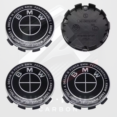 BMW E/F/G Series Centre Caps 56 or 68mm 50th Anniversary etc