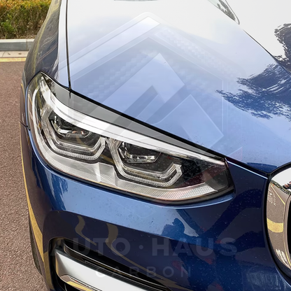 BMW X3 X3M X4 X4M G01 G02 Gloss Black Eyebrows 2018-2023