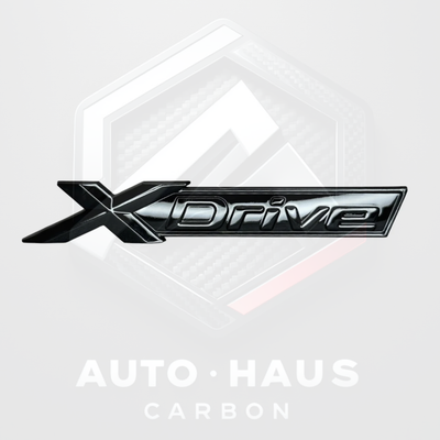 BMW X-Drive Gloss or Matte Black Badge 105x15mm Gloss Black