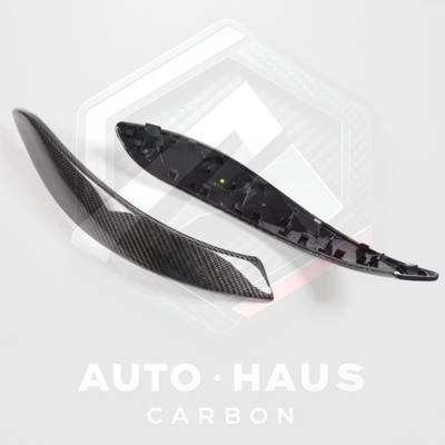 BMW F3x F80 F82 F83 Genuine Carbon Fibre Door Handles - Gloss or Open Pore Gloss 2 Handles