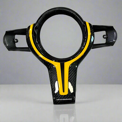BMW F Series Gloss Carbon Centre Trim Multiple Styles Yellow CS MPERFORMANCE