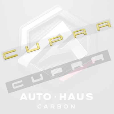 SEAT Cupra Rear Badges - Black Gold Silver Copper/Bronze Gold