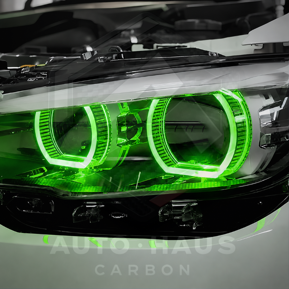 BMW F20 F21 1 Series LCI Green DRL Boards 2016-18 (LED Headlights)
