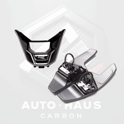 Volkswagen Golf MK8 Paddle Shifters & Steering Wheel Insert Set Grey