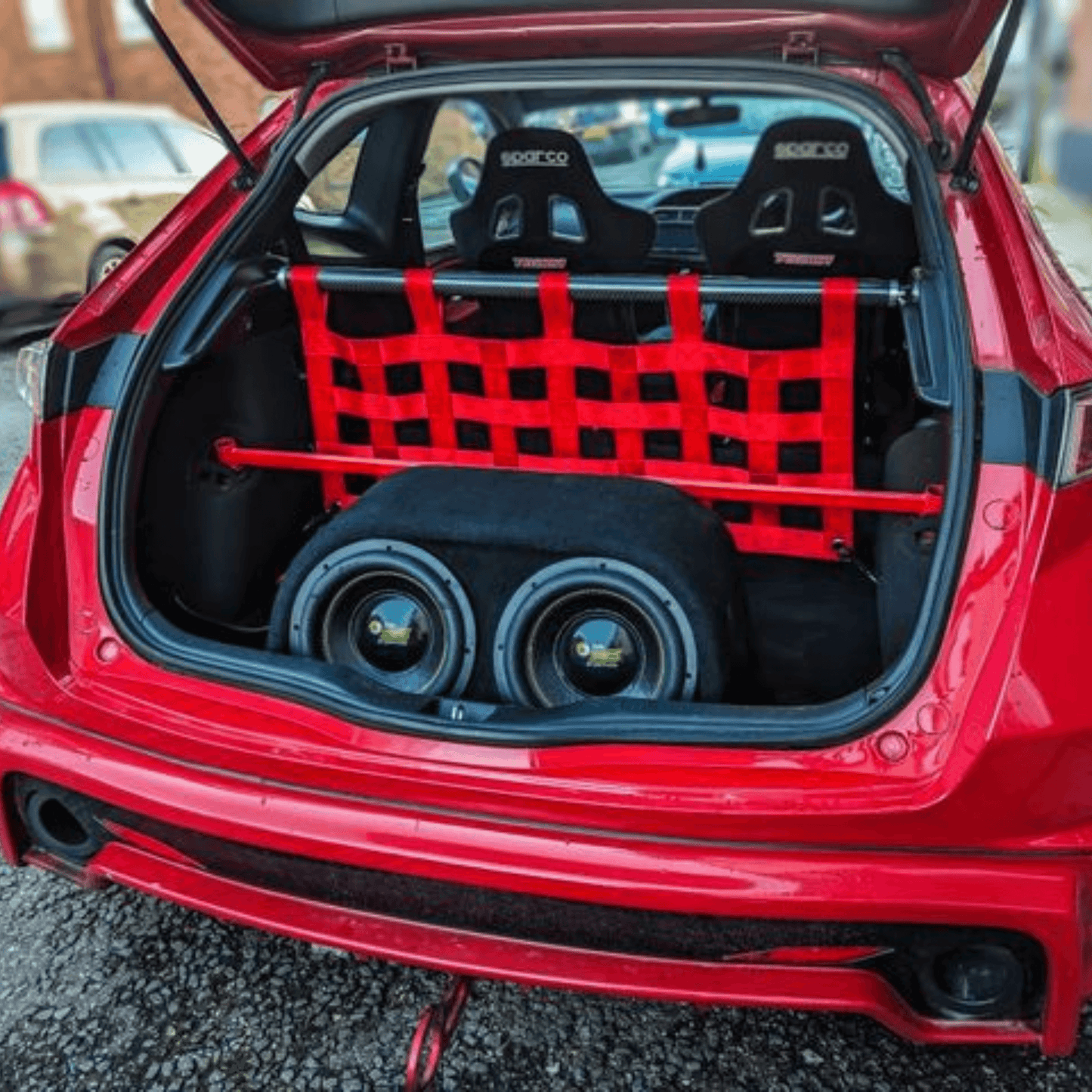 Honda Civic Mk8 FN2 Strut bar and Cargo net