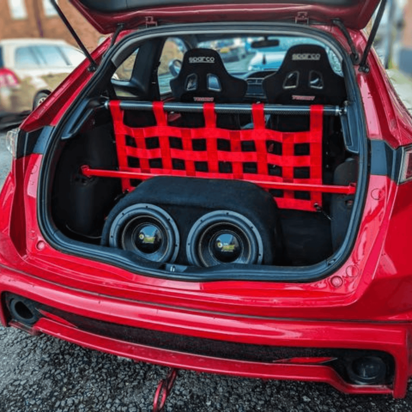 Honda Civic Mk8 FN2 Strut bar and Cargo net