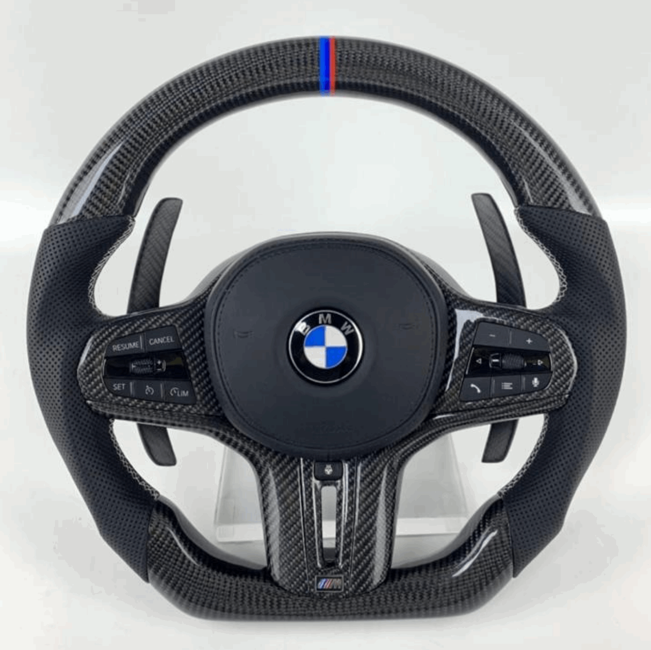 BMW 330e Custom Flat Bottom Carbon Wheel Order