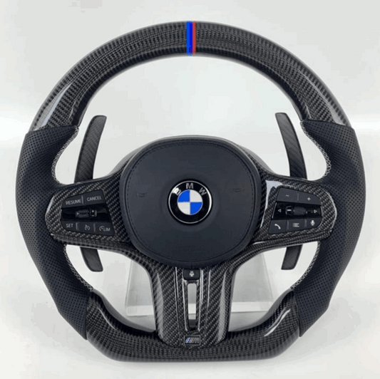 BMW 330e Custom Flat Bottom Carbon Wheel Order