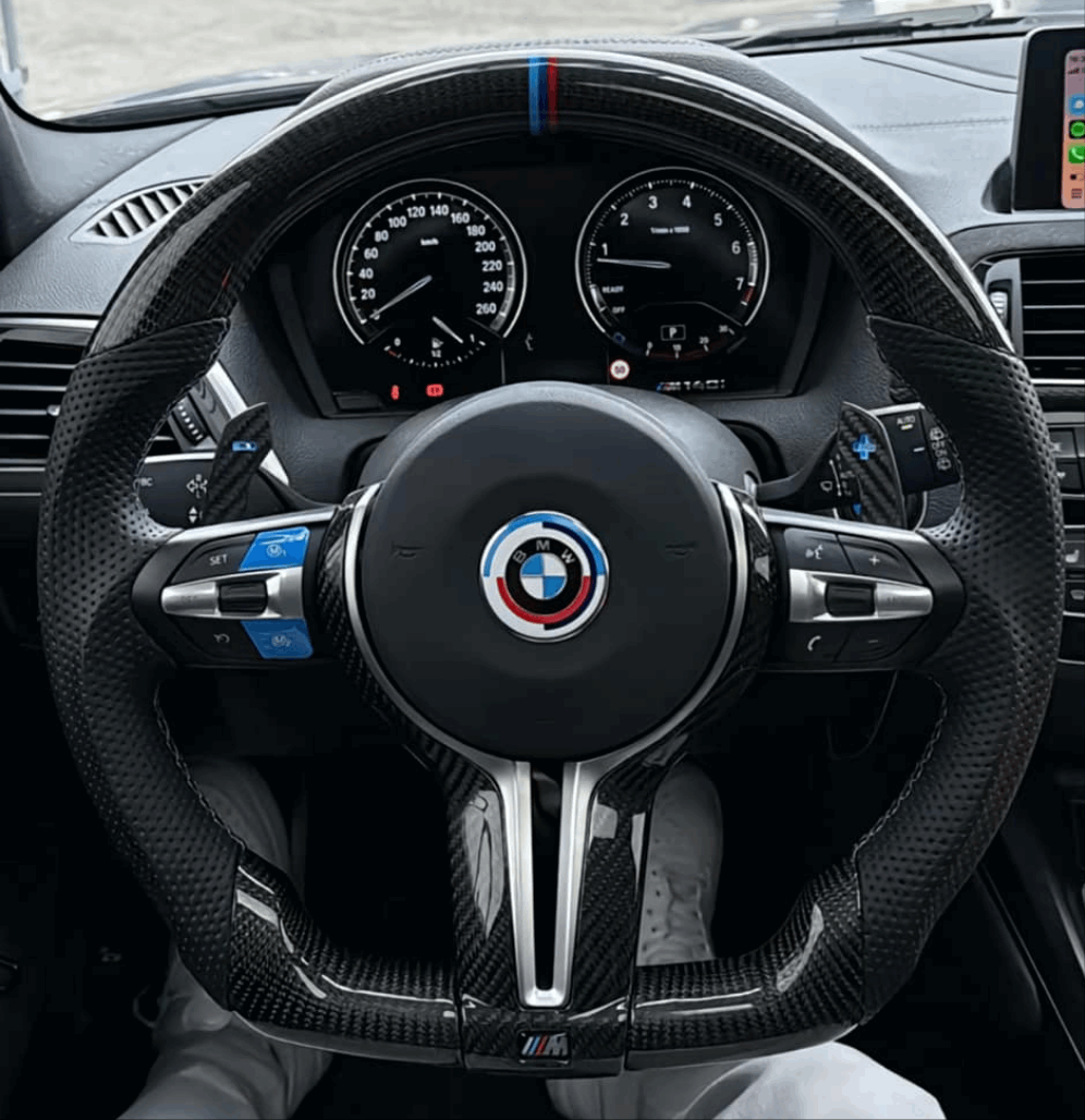BMW F2x Gloss Carbon Flat Bottom Custom Order