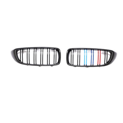 BMW 3/4 Series F32 F33 F36 F82 F83 M4 F80 M3 Carbon Fibre+Abs Plastic Grill