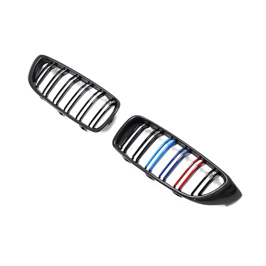 BMW 3/4 Series F32 F33 F36 F82 F83 M4 F80 M3 Carbon Fibre+Abs Plastic Grill