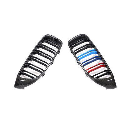 BMW 3/4 Series F32 F33 F36 F82 F83 M4 F80 M3 Carbon Fibre+Abs Plastic Grill