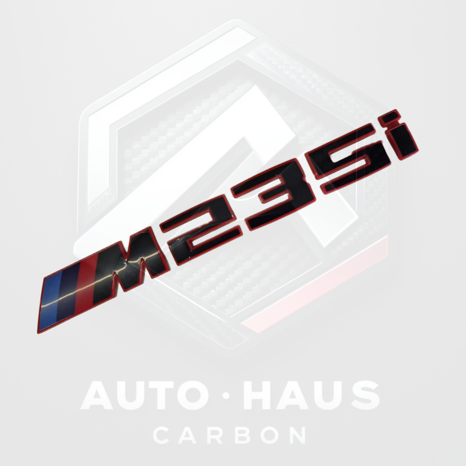 M235i CSL Style Red & Gloss Black Badge