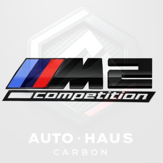 BMW M2 Competition Gloss Black Boot Badge 135x40mm