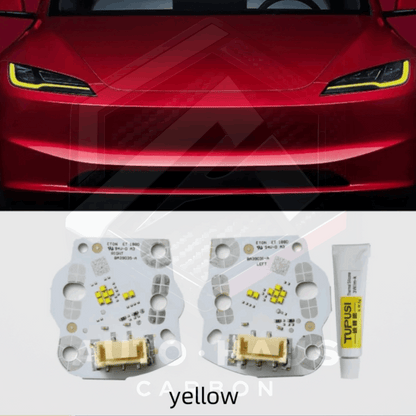 Tesla Model 3 Yellow DRL Boards 2024 on