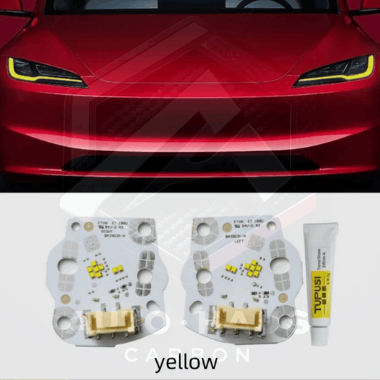 Tesla Model 3 Yellow DRL Boards 2024 on
