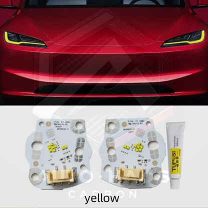 Tesla Model 3 Yellow DRL Boards 2024 on